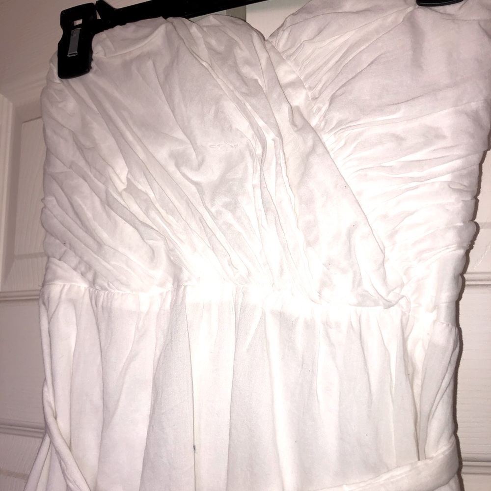 Strapless white Express Dress